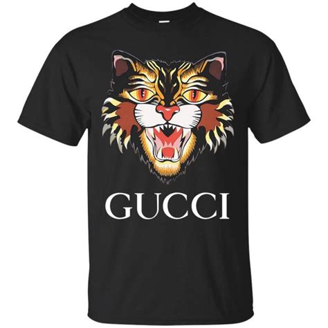 black gucci t shirt replica|angry cat t shirt gucci.